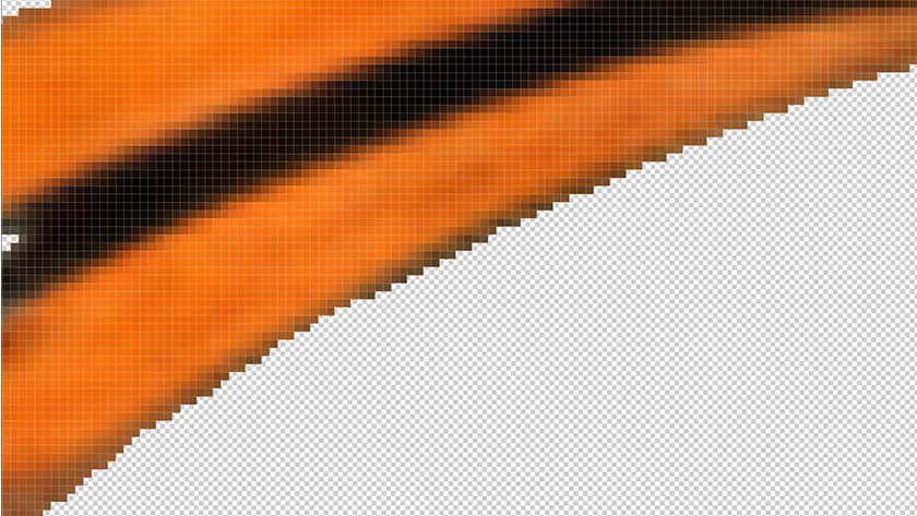 Solid Edges After DTF Edge Cleaner